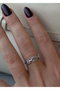 Heliophilia Silver Anillo de Latón Plateado con Recubrimiento de Laca